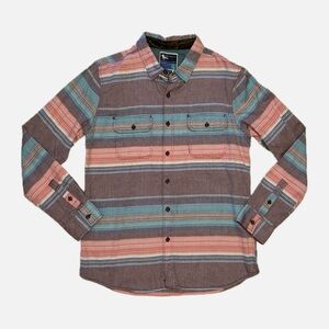 Modern Amusement Multicolor Striped Long Sleeve Button Down Shirt NWT L